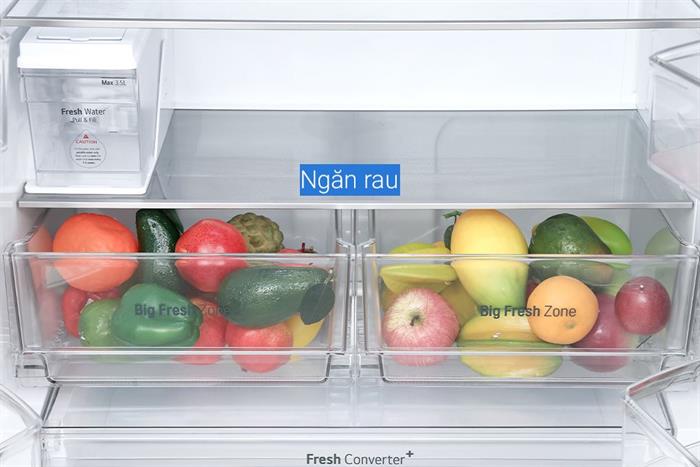 Tủ lạnh LG Inverter 576 lít Multi Door InstaView LFD58BLMAI Màu Đen