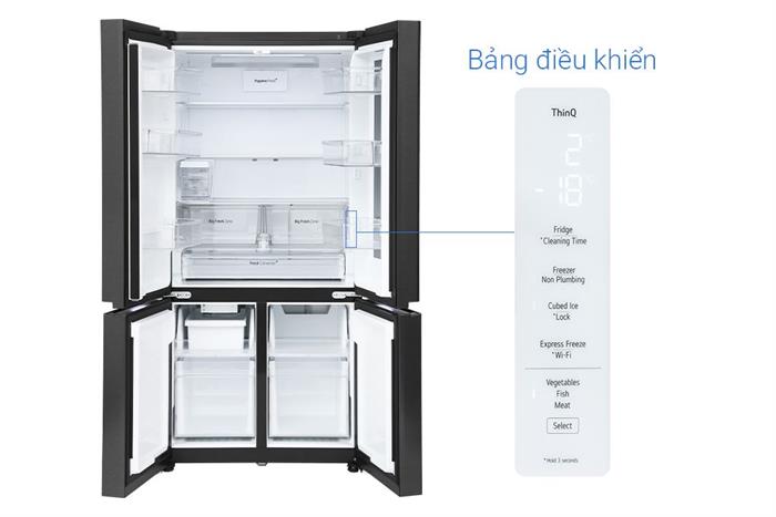 Tủ lạnh LG Inverter 576 lít Multi Door InstaView LFD58BLMAI Màu Đen