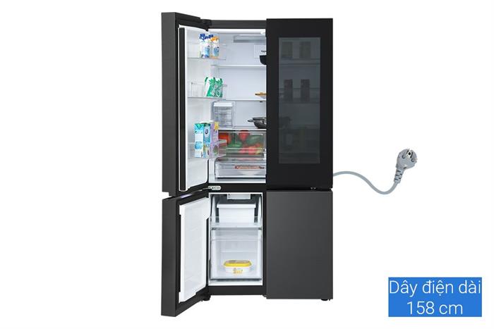 Tủ lạnh LG Inverter 576 lít Multi Door InstaView LFD58BLMAI Màu Đen