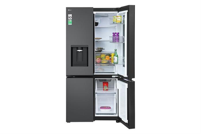 Tủ lạnh LG Inverter 576 lít Multi Door InstaView LFD58BLMAI Màu Đen
