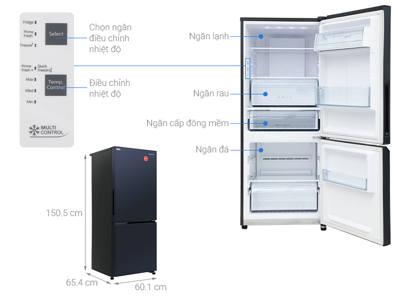 Tủ lạnh Panasonic Inverter 251 lít NR-SP275CPAV