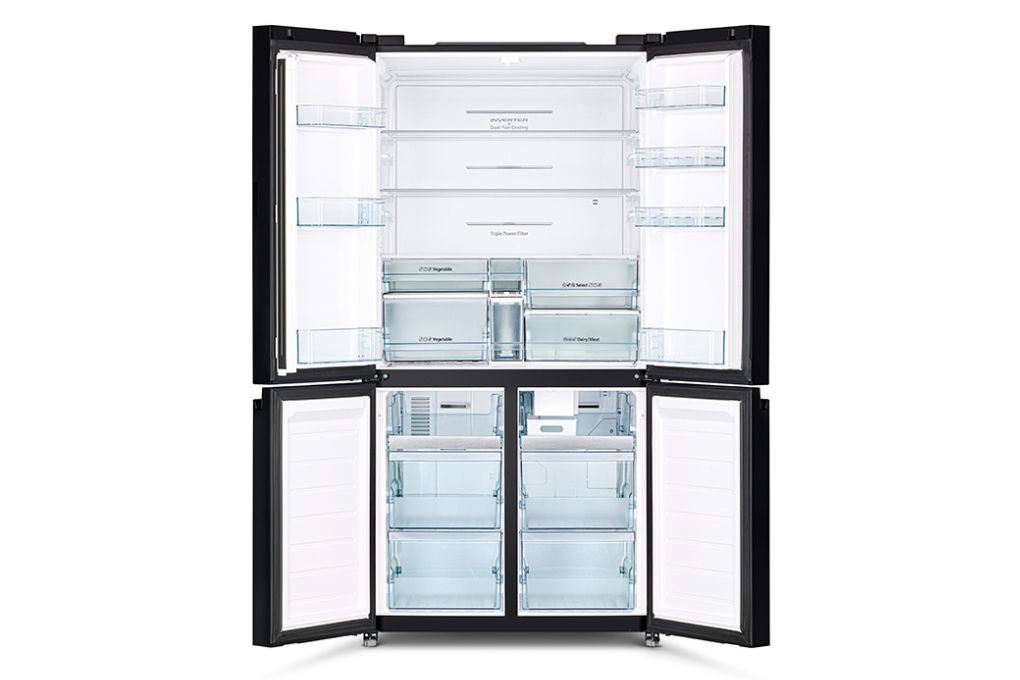 Tủ lạnh Hitachi Inverter 645 lít Multi Door R-WB700PGV4 GBK Màu Đen
