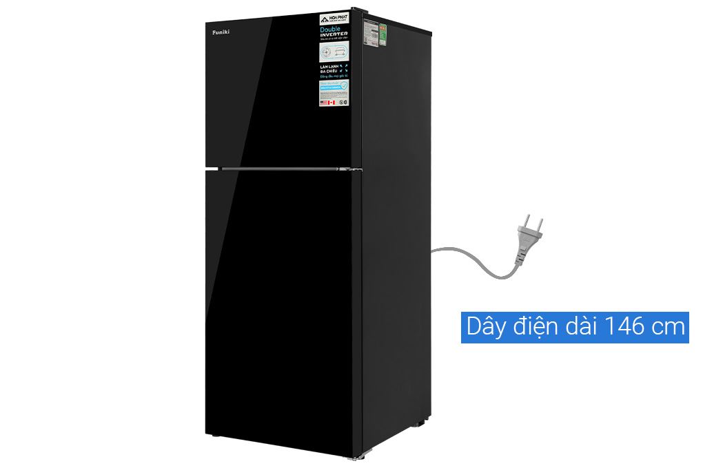 Tủ lạnh Funiki Inverter 286 lít HR T8286GB Màu Đen