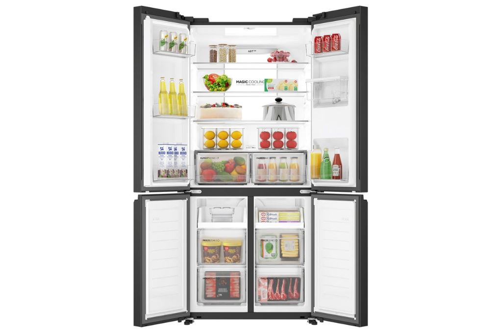 Tủ lạnh AQUA Inverter 529 lít Multi Door AQR-M600XA(WGB) Màu Đen