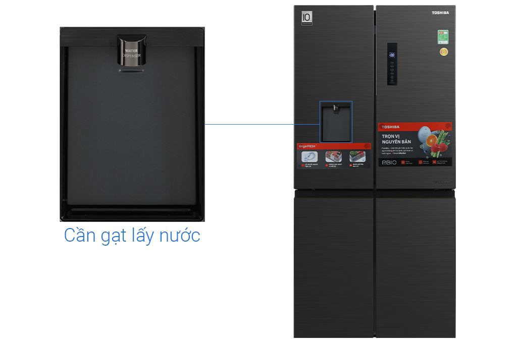 Tủ lạnh Toshiba Inverter 471 lít Multi Door GR-RF606WI-PMV(60)-AG Màu Xám