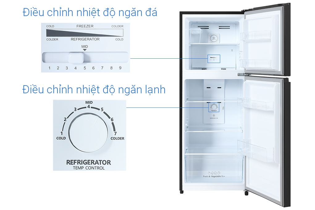 Tủ lạnh Hisense Inverter 205 lít RT256N4EBN Màu Đen