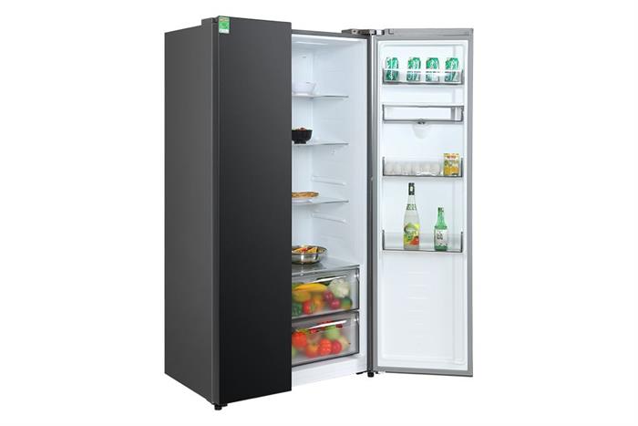 Tủ lạnh Hisense Inverter 550 lít Side By Side RS708N4EBND Màu Đen