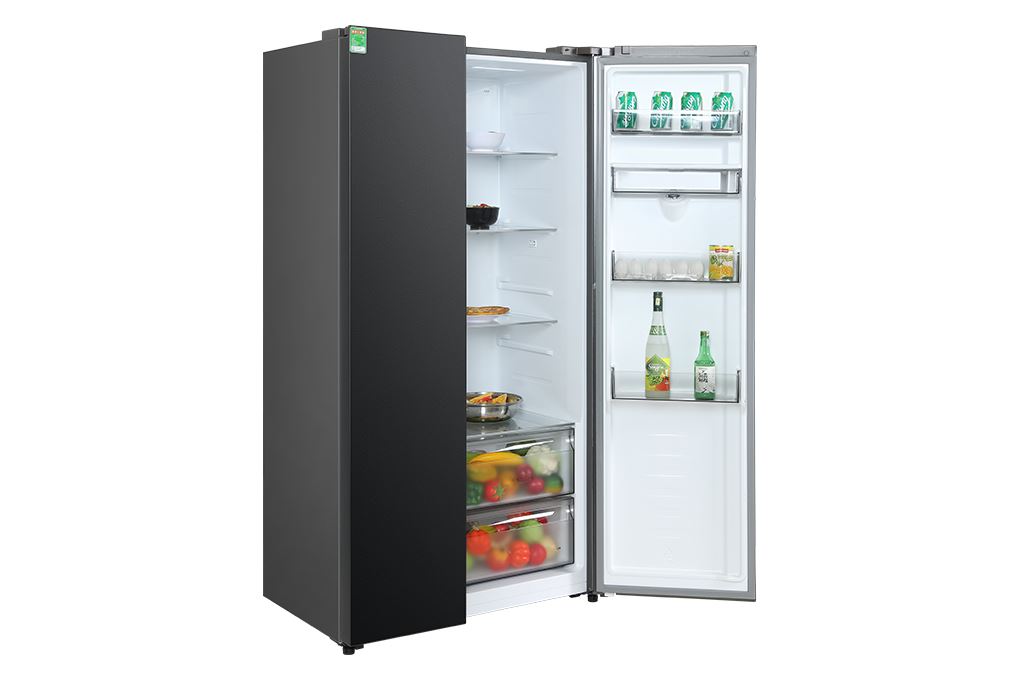Tủ lạnh Hisense Inverter 550 lít Side By Side RS708N4EBND Màu Đen