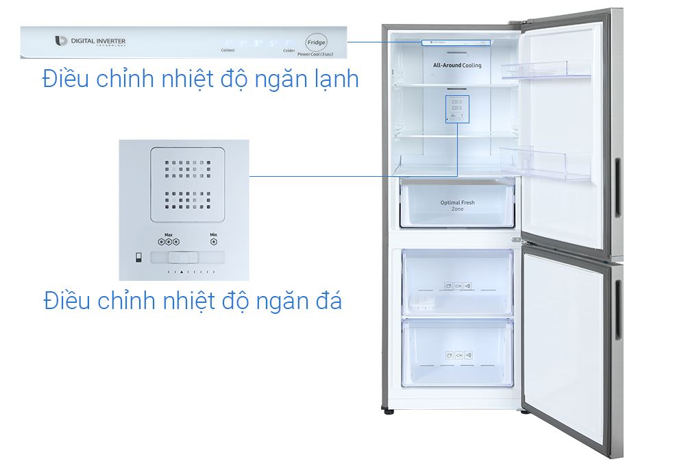 Tủ lạnh Samsung Inverter 280 lít RB27N4020S9/SV Màu Bạc