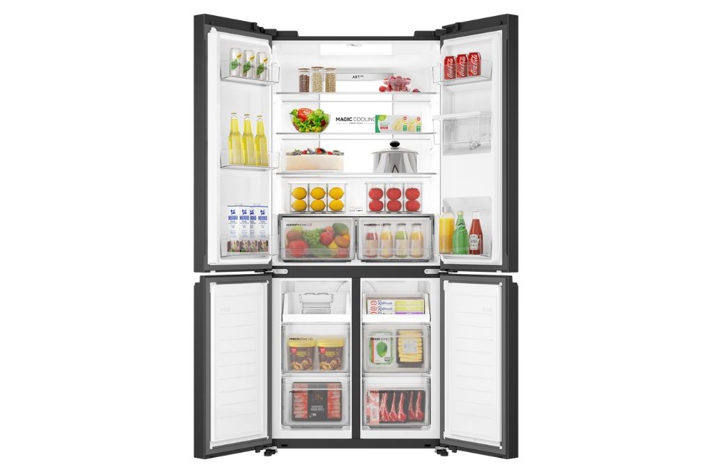 Tủ lạnh Aqua Inverter 529 lít Multi Door AQR-M600XA(WGC) Màu Trắng