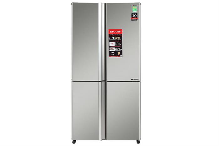 Tủ lạnh Sharp Inverter 572 lít Multi Door SJ-FX650V-SL Màu Bạc Inox
