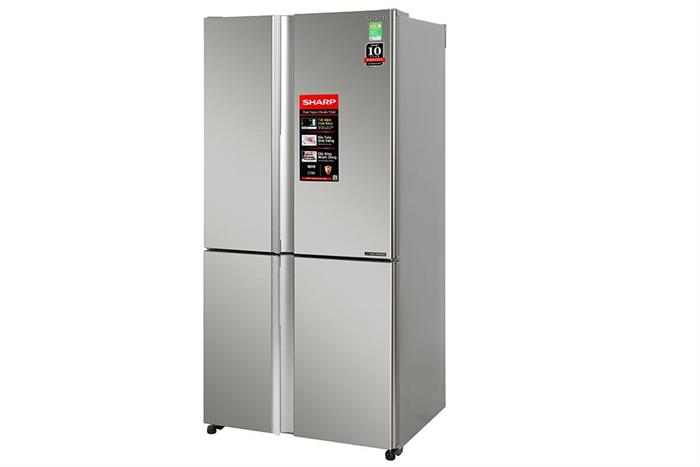 Tủ lạnh Sharp Inverter 572 lít Multi Door SJ-FX650V-SL Màu Bạc Inox