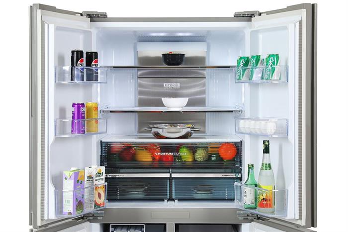 Tủ lạnh Sharp Inverter 572 lít Multi Door SJ-FX650V-SL Màu Bạc Inox