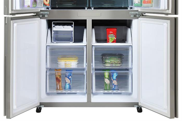 Tủ lạnh Sharp Inverter 572 lít Multi Door SJ-FX650V-SL Màu Bạc Inox