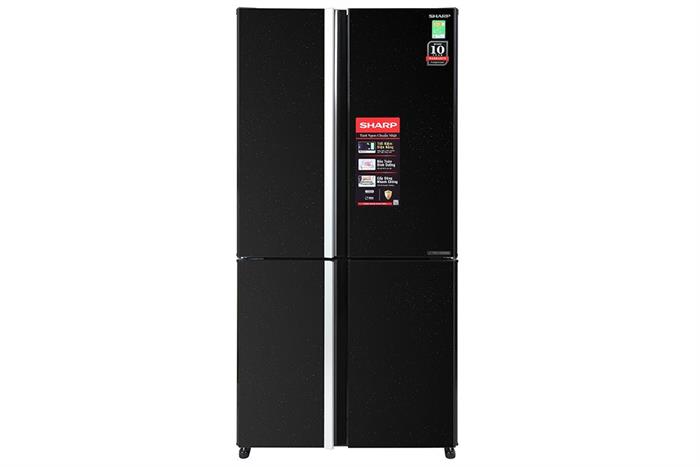 Tủ lạnh Sharp Inverter 572 lít Multi Door SJ-FX650V-MK Màu Đen