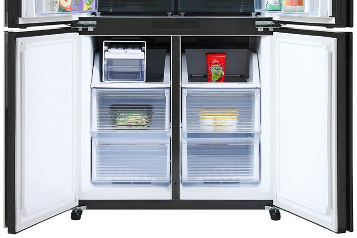 Tủ lạnh Sharp Inverter 572 lít Multi Door SJ-FX650V-MK Màu Đen