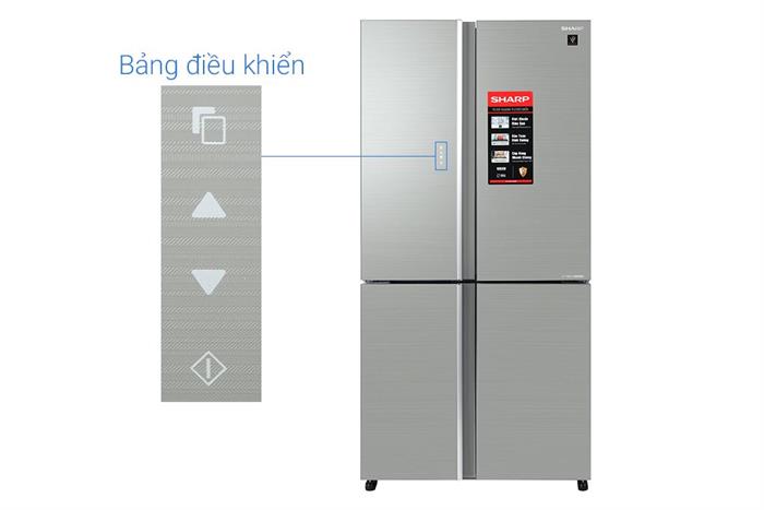 Tủ lạnh Sharp Inverter 572 lít Multi Door SJ-FXP650VG-SL Màu Bạc Inox