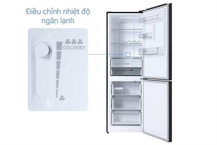 Tủ lạnh Sharp Inverter 323 lít SJ-BF330V-DG Màu Đen - Xám