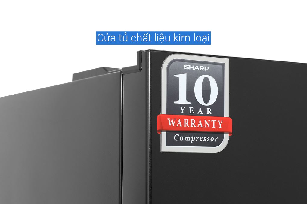 Tủ lạnh Sharp Inverter 323 lít SJ-BF330V-DG Màu Đen - Xám
