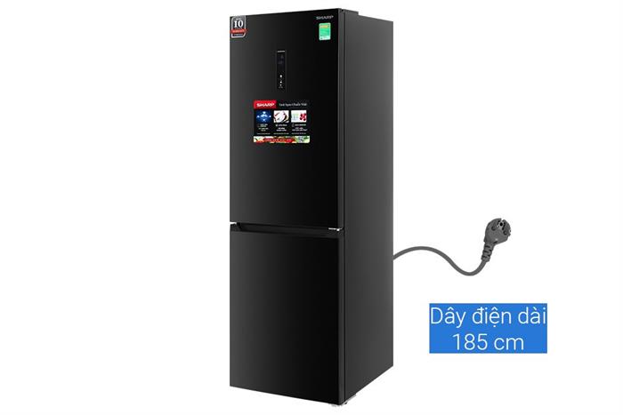 Tủ lạnh Sharp Inverter 323 lít SJ-BF330V-DG Màu Đen - Xám