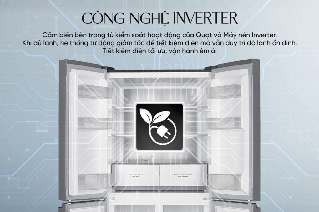 Inverter - Tủ lạnh Sharp Inverter 466 lít Multi Door SJ-FXP560V-RG