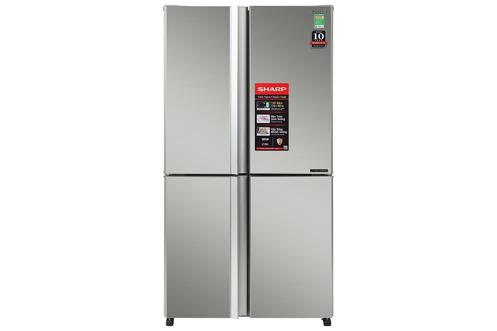 Tủ lạnh Sharp Inverter 525 lít Multi Door SJ-FX610V-SL Màu Bạc Inox