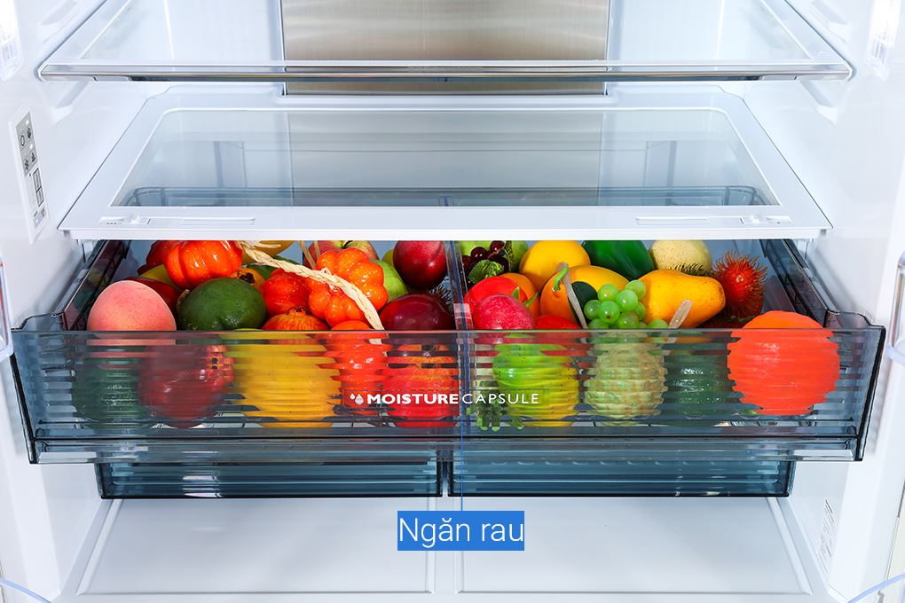Tủ lạnh Sharp Inverter 525 lít Multi Door SJ-FX610V-SL Màu Bạc Inox