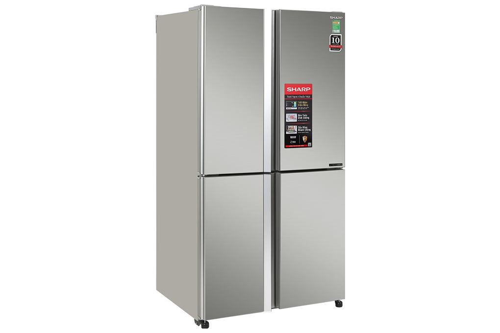 Tủ lạnh Sharp Inverter 525 lít Multi Door SJ-FX610V-SL Màu Bạc Inox