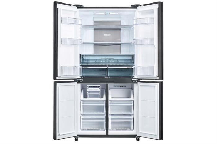 Tủ lạnh Sharp Inverter 525 lít Multi Door SJ-FX610V-SL Màu Bạc Inox