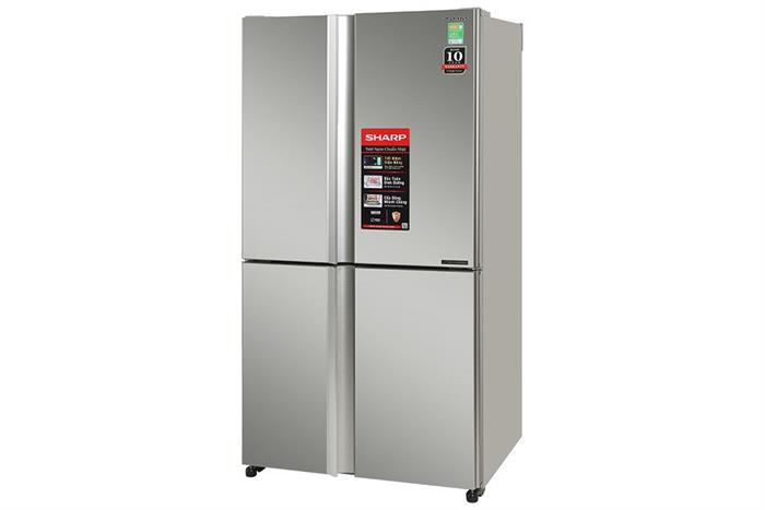 Tủ lạnh Sharp Inverter 525 lít Multi Door SJ-FX610V-SL Màu Bạc Inox