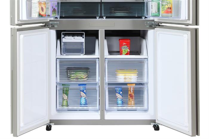 Tủ lạnh Sharp Inverter 525 lít Multi Door SJ-FX610V-SL Màu Bạc Inox