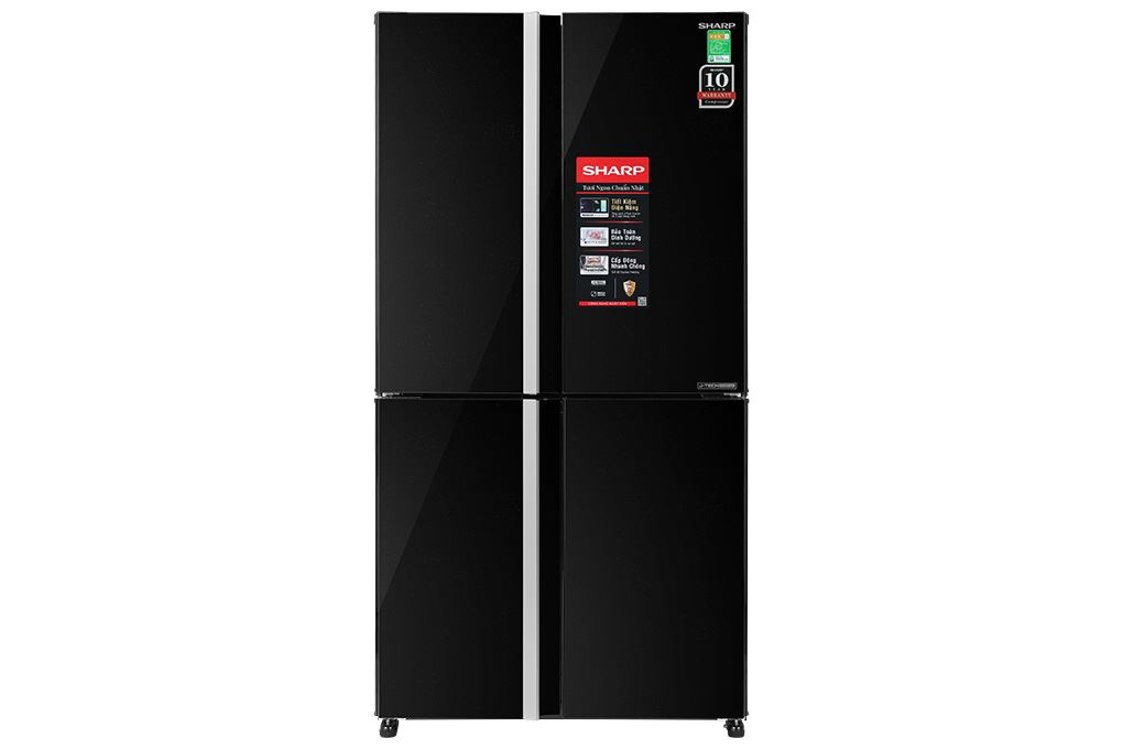 Tủ lạnh Sharp Inverter 525 lít Multi Door SJ-FX610V-MK Màu Đen