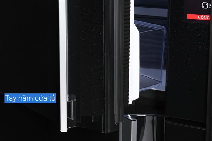 Tủ lạnh Sharp Inverter 525 lít Multi Door SJ-FX610V-MK Màu Đen