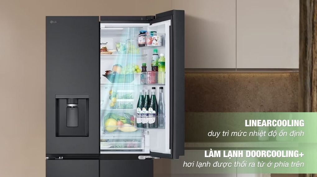 Công nghệ làm lạnh - Tủ lạnh LG Inverter 607 lít Multi Door F61BMD