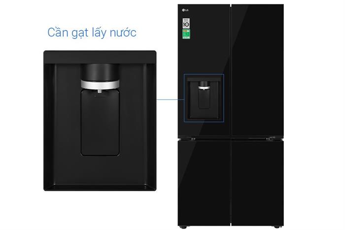 Tủ lạnh LG Inverter 571 lít Multi Door F58BGD Màu Đen