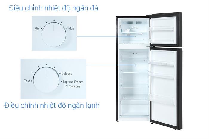 Tủ lạnh LG Inverter 266 lít T26BG Màu Đen