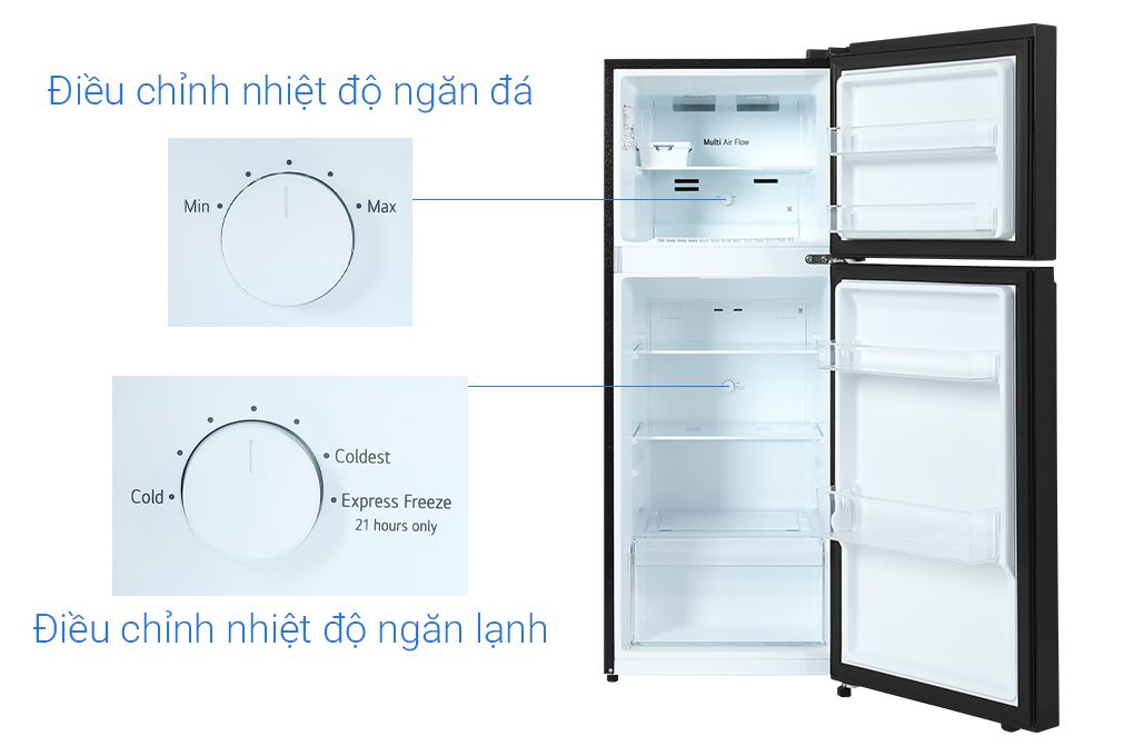 Tủ lạnh LG Inverter 217 lít T21BG Màu Đen