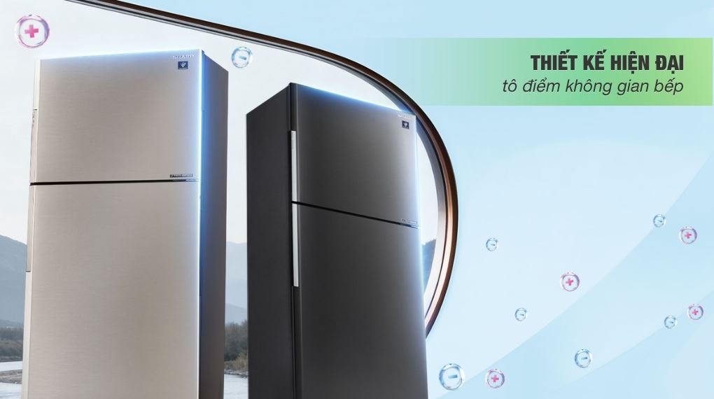 Thiết kế - Tủ lạnh Sharp Inverter 471 lít SJ-XP500AE-SL