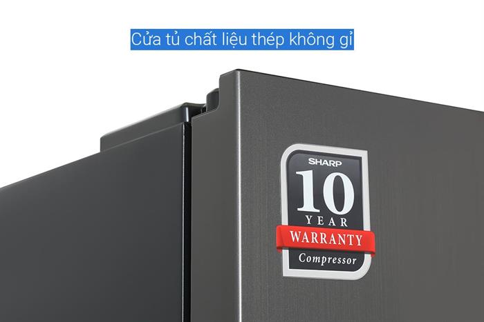 Tủ lạnh Sharp Inverter Multi Door 421 lít SJ-FXP510V-MG Màu Xám đậm