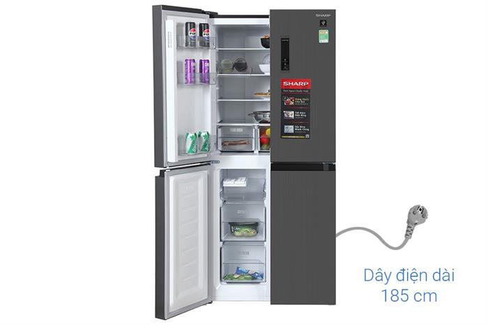 Tủ lạnh Sharp Inverter Multi Door 421 lít SJ-FXP510V-MG Màu Xám đậm