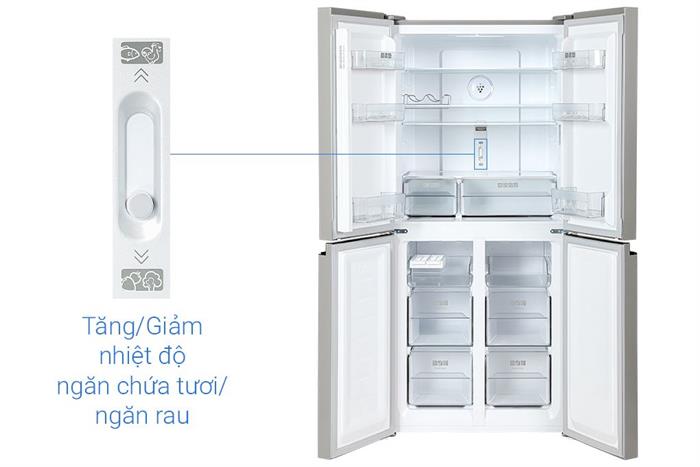 Tủ lạnh Sharp Inverter Multi Door 421 lít SJ-FXP510VG-BK Màu Đen