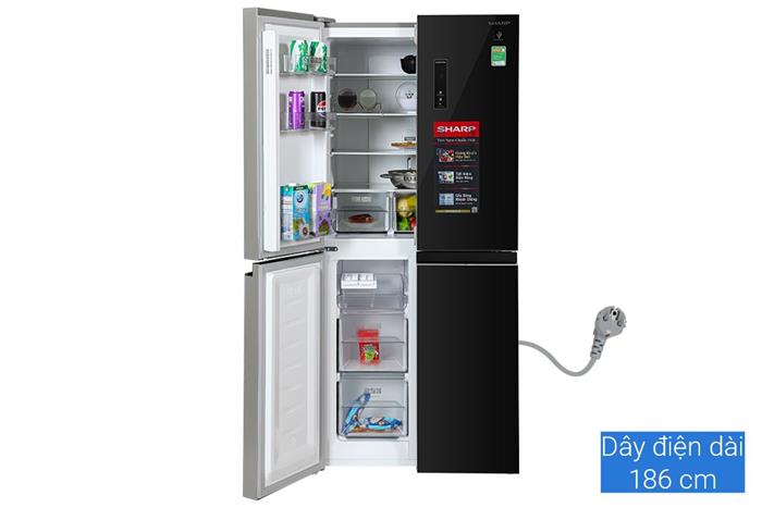 Tủ lạnh Sharp Inverter Multi Door 421 lít SJ-FXP510VG-BK Màu Đen