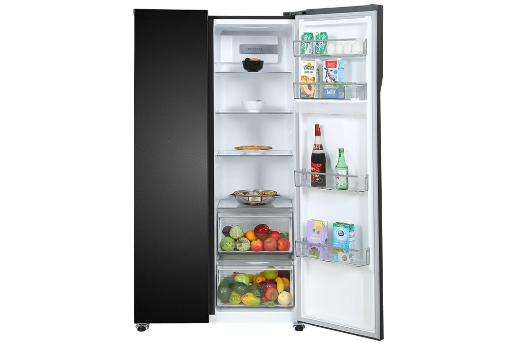 Tủ lạnh Hitachi Inverter 529 lít Side By Side HRSN9563DWDXVN Màu Đen