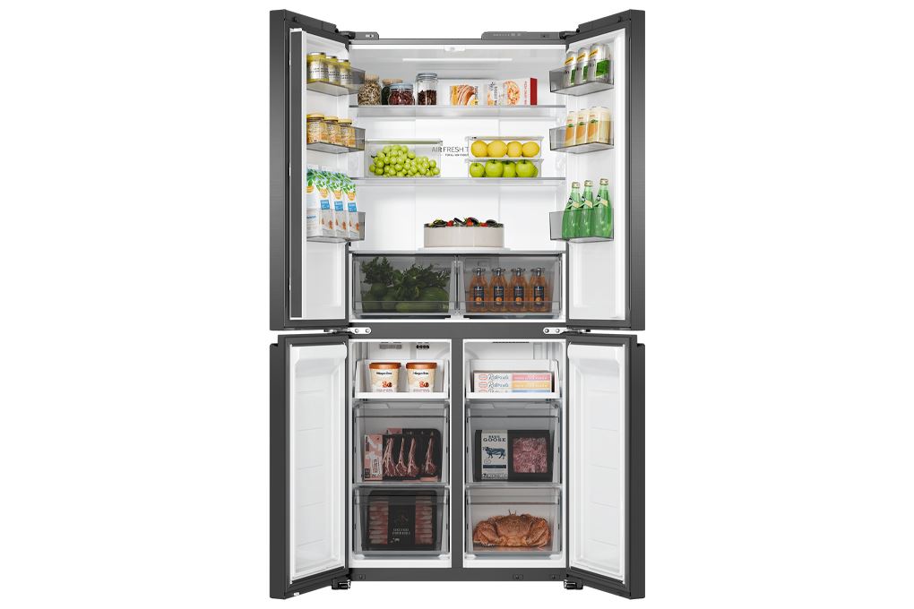 Tủ lạnh AQUA Inverter 502 lít Multi Door AQR-M570XA(FS) Màu Đen