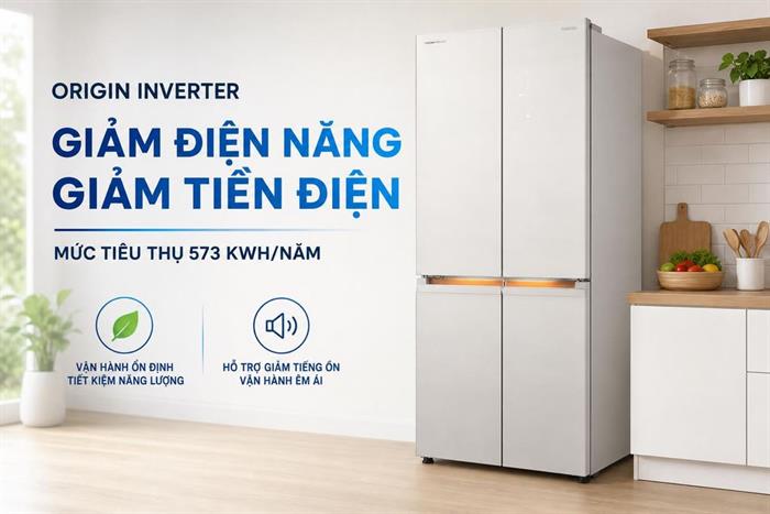 Tủ lạnh Toshiba Inverter 521 lít Multi Door GR-RF681WI-PGV(D4) Màu Màu be