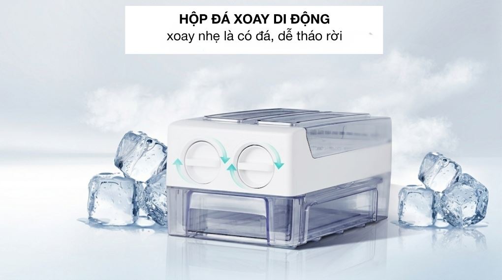 Tủ lạnh Hisense Inverter 424 lít RT549N4EBU - Hộp đá xoay