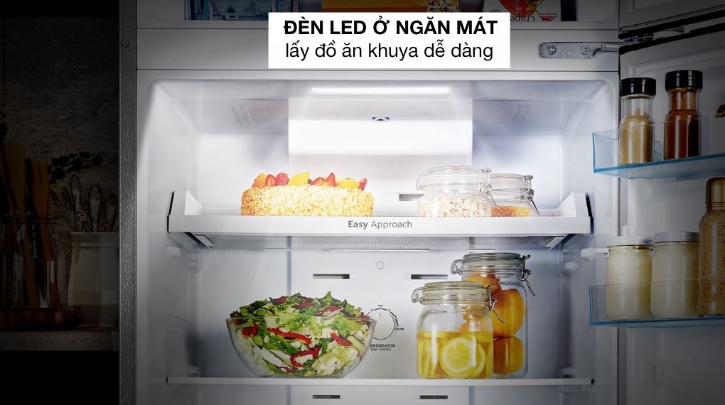 Tủ lạnh Hisense Inverter 424 lít RT549N4EBU - Đèn LED ở ngăn lạnh