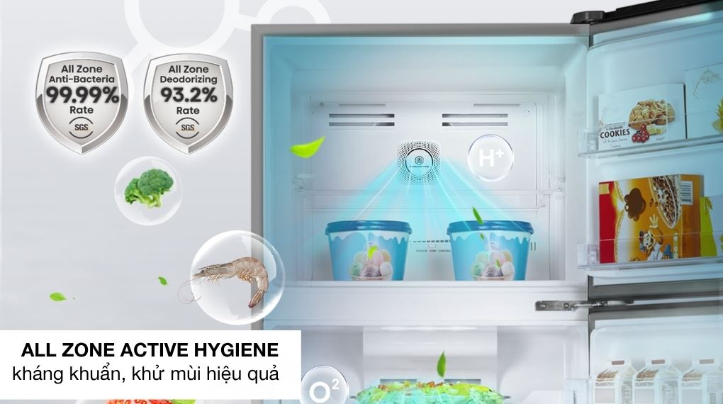 Tủ lạnh Hisense Inverter 424 lít RT549N4EBU - Công nghệ kháng khuẩn, khử mùi