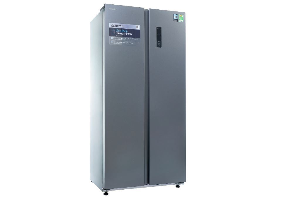 Tủ lạnh Funiki Inverter 430 lít Side By Side HR SS8430SDG Màu Đen - Xám