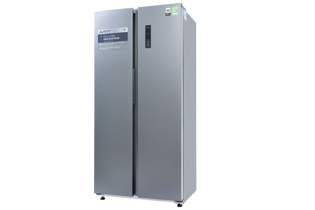 Tủ lạnh Funiki Inverter 430 lít Side By Side HR SS8430SDG Màu Đen - Xám